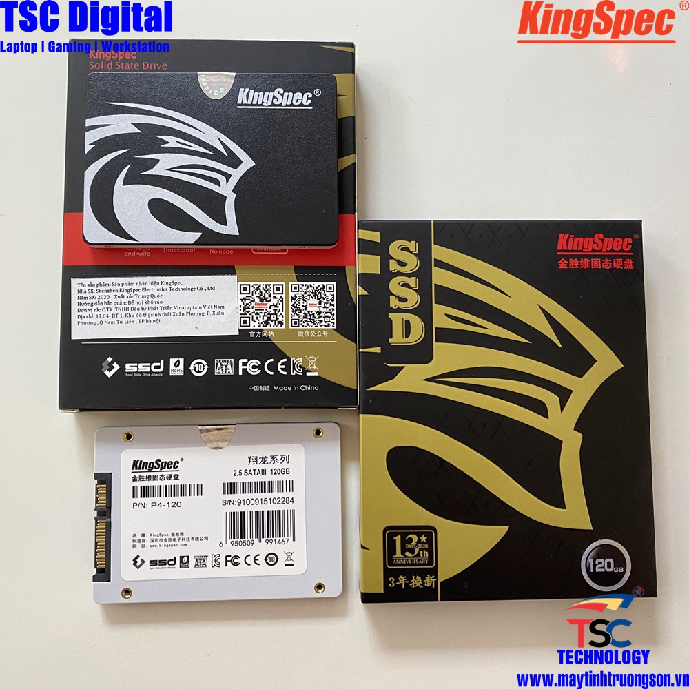 Ổ Cứng SSD 120GB 240GB KINGSPEC Sản Phẩm Chính Hãng | Bảo hành 36 tháng