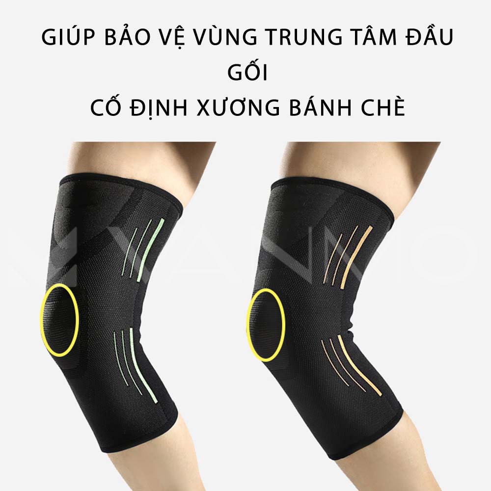 Đai Bảo Vệ Khớp Gối Thể Thao, Tập Gym Đàn Hồi Co Giãn Đa Chiều Cao Cấp ( Hàng Chính Hãng )