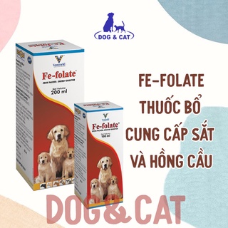 BỔ MÁU CHÓ, MÈO ( 𝗙𝗘-𝗙𝗢𝗟𝗔𝗧𝗘) dạng siro