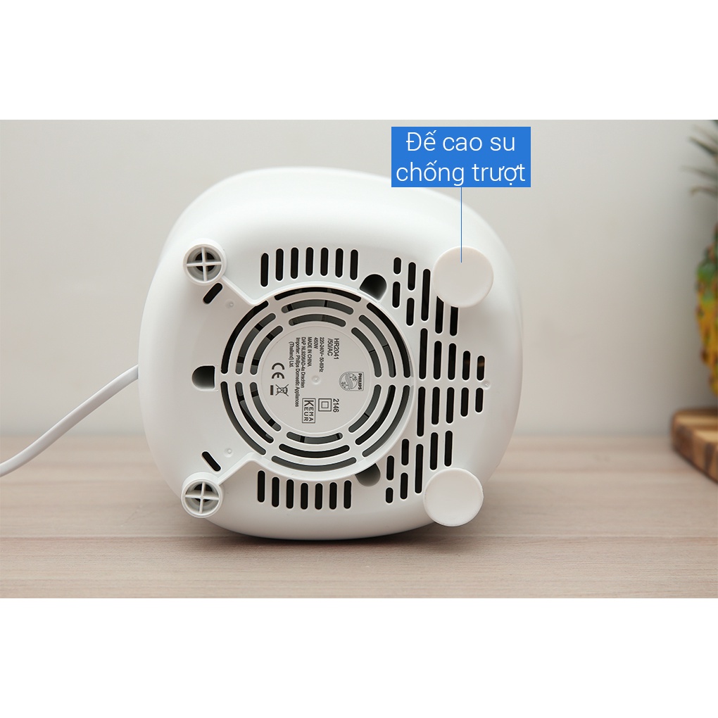 Máy xay sinh tố PHILIPS HR2041/50 | 450W |xay nhuyễn trong 45s - Hàng Chính Hãng