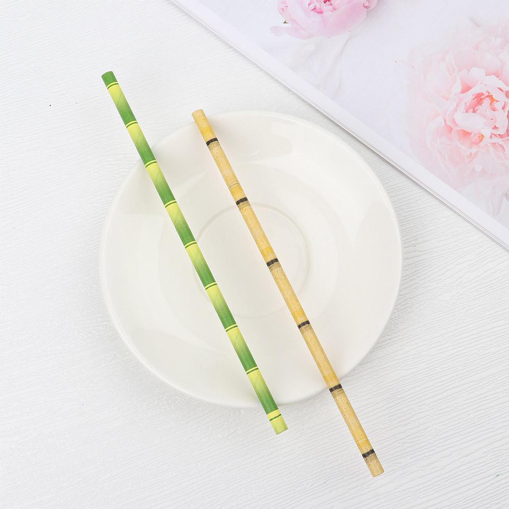 WTTLE Bộ 25 Ống Hút Tre Trang Trí Tiệc Cưới / Sinh Nhật