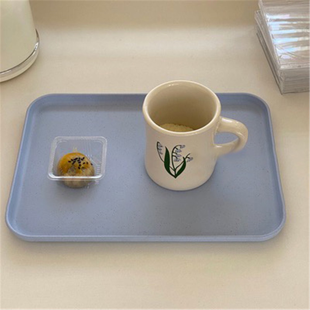 Khay Đựng Thức Ăn Hình Chữ Nhật Màu Sắc Ngọt Ngào