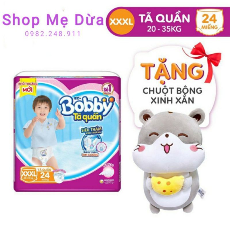 Tã quần Bobby XXXL24 mới