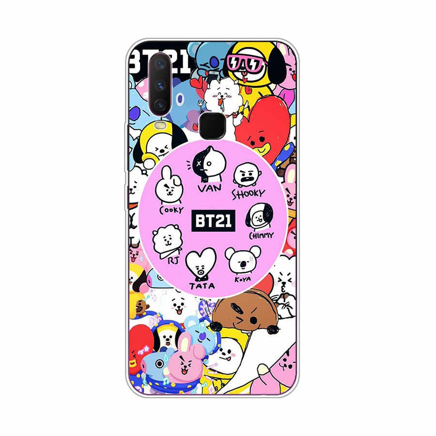 Soft Case Bahan Silikon Tpu Motif Bt21 Bts Untuk Vivo Y20 Y12 Y15 2020 Y83 Y95 Y11 2019