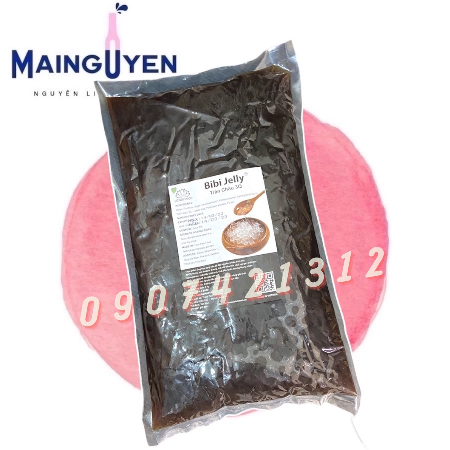 Trân châu Bibi Jelly 3Q 2kg - Măng Cụt, Đào, Caramel…