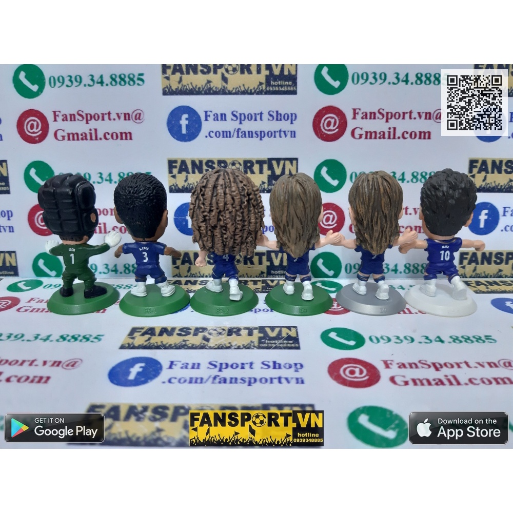 Tượng cầu thủ bóng đá Chelsea Soccerstarz non kodoto soccerwe Cech Luiz Cole Torres Mata