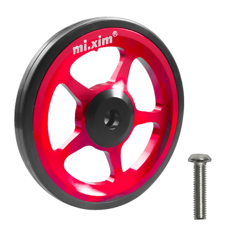QQ Bánh Xe Gấp Bằng Hợp Kim Nhôm Dễ Dàng Gấp Gọn Dành Cho Brompton CNC Easywheel 5 Màu Tùy Chọn
