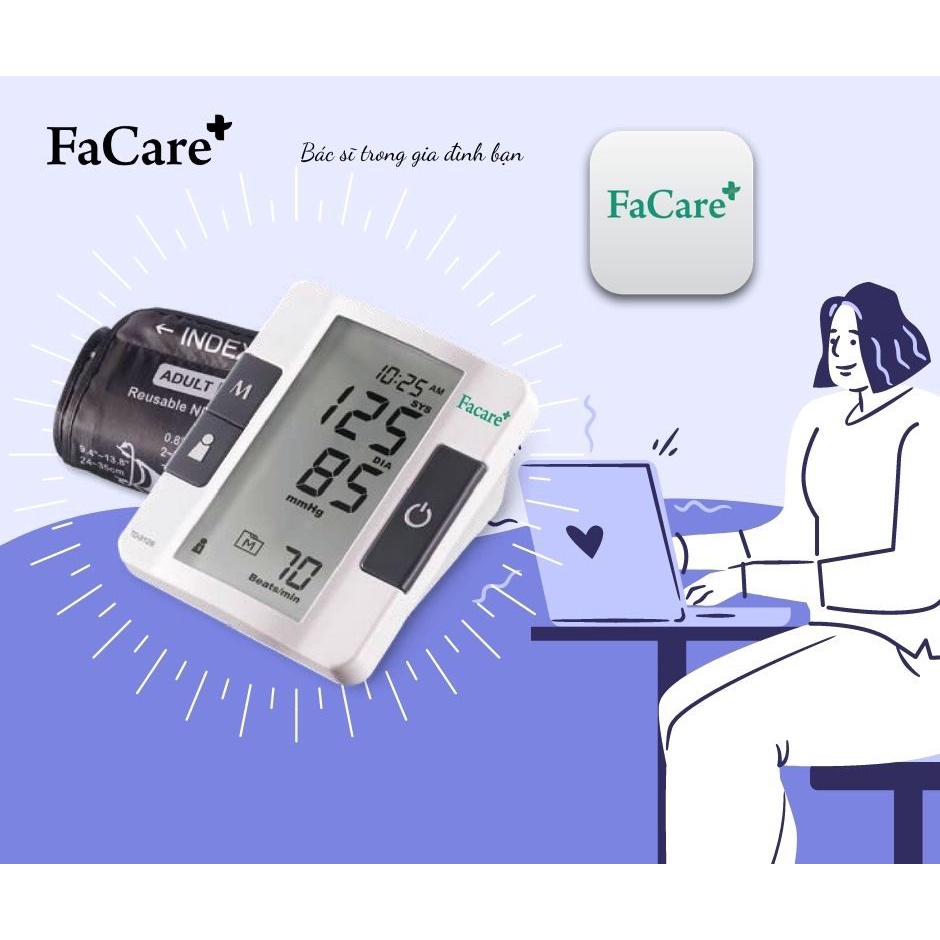Máy đo huyết áp để bàn Facare FC-P168 bluetooth