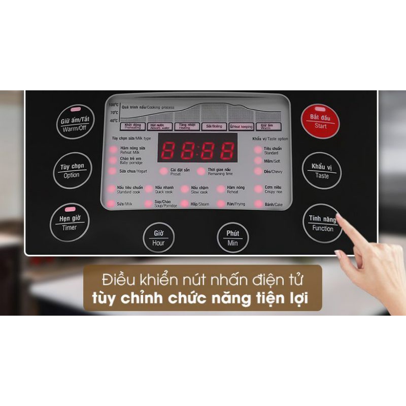 (Giá Hủy Diệt) Nồi cơm điện tử Sunhouse mama 1.8 lít SHD8903