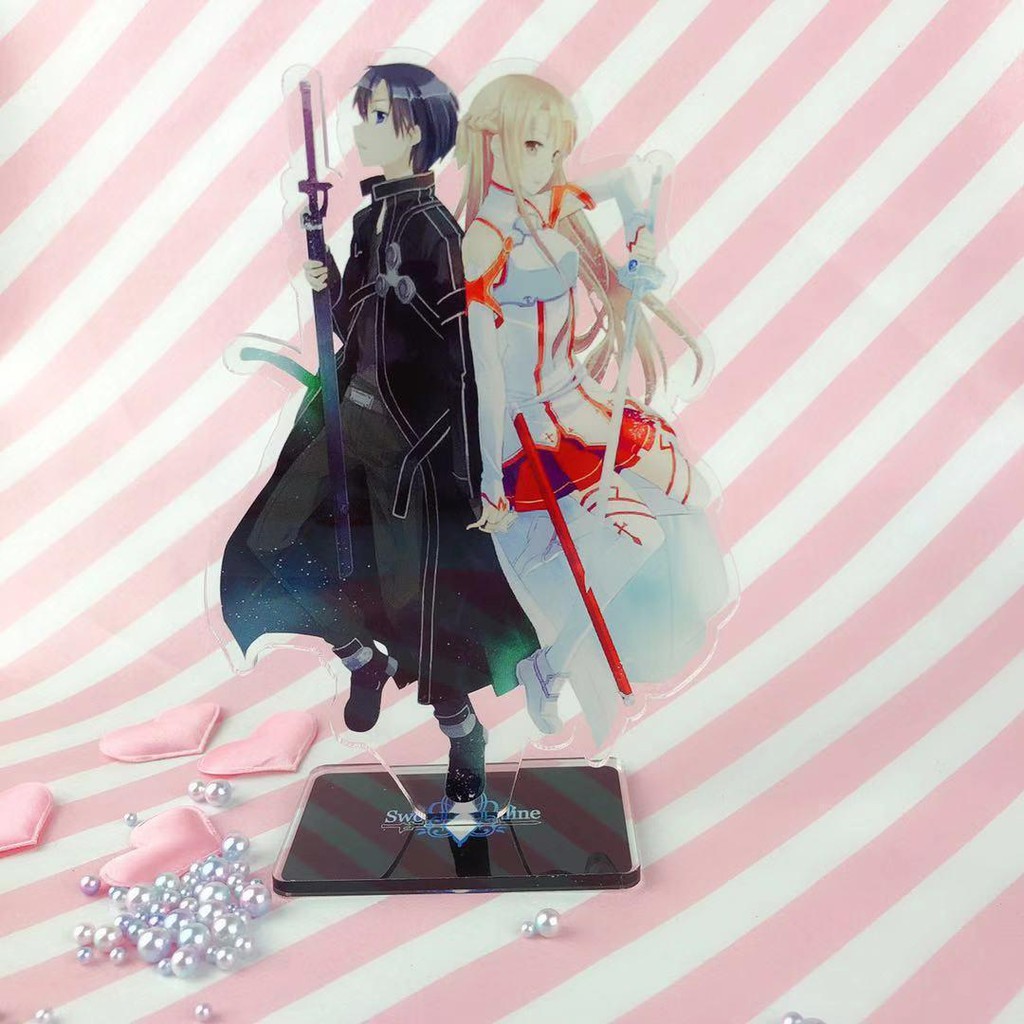 Standee Sword art online (3 mẫu) Tượng Acrylic Standee Anime mica chibi trang trí trưng bày mô hình