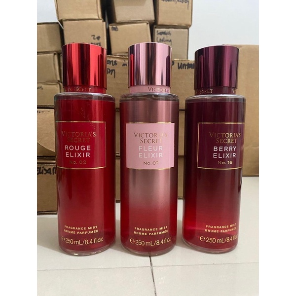 Body mist xịt thơm VSecret 250ml 𝐁𝐞𝐫𝐫𝐲 𝐄𝐥𝐢𝐱𝐢𝐫