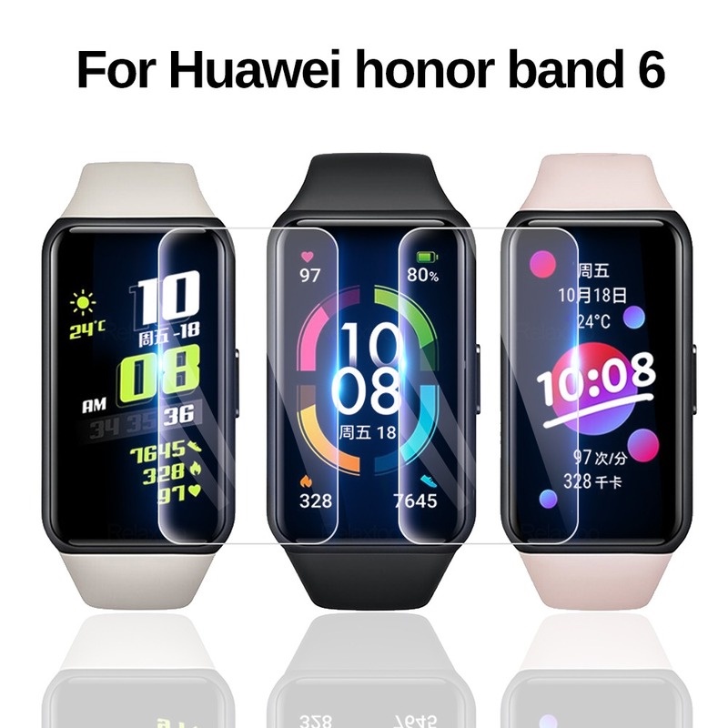 1/5 Miếng dán hydrogel mềm HD bảo vệ màn hình cho đồng hồ HUAWEI Honor Band 6