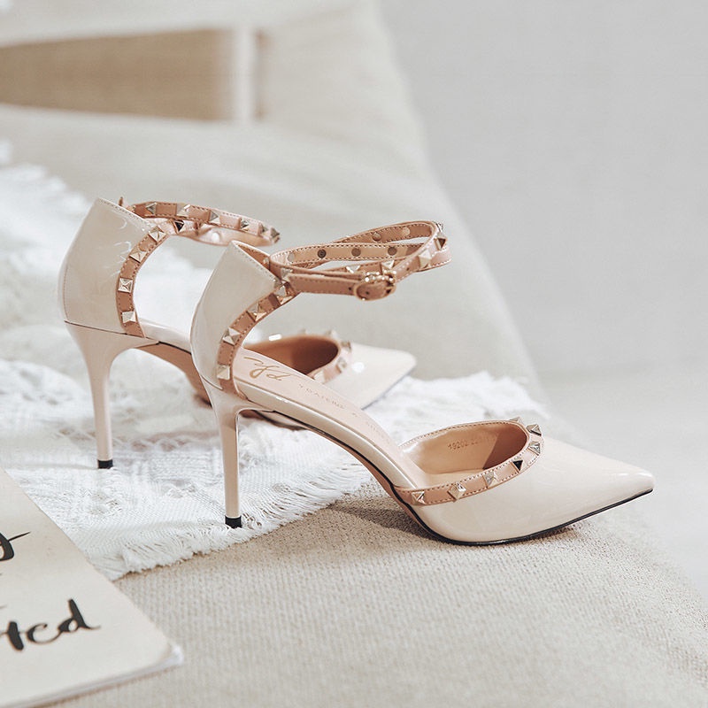 Giày Cao Gót Mũi Nhọn Thiết Kế Mới Thời Trang Mùa Xuân Hè 2022 Dành Cho Nữ