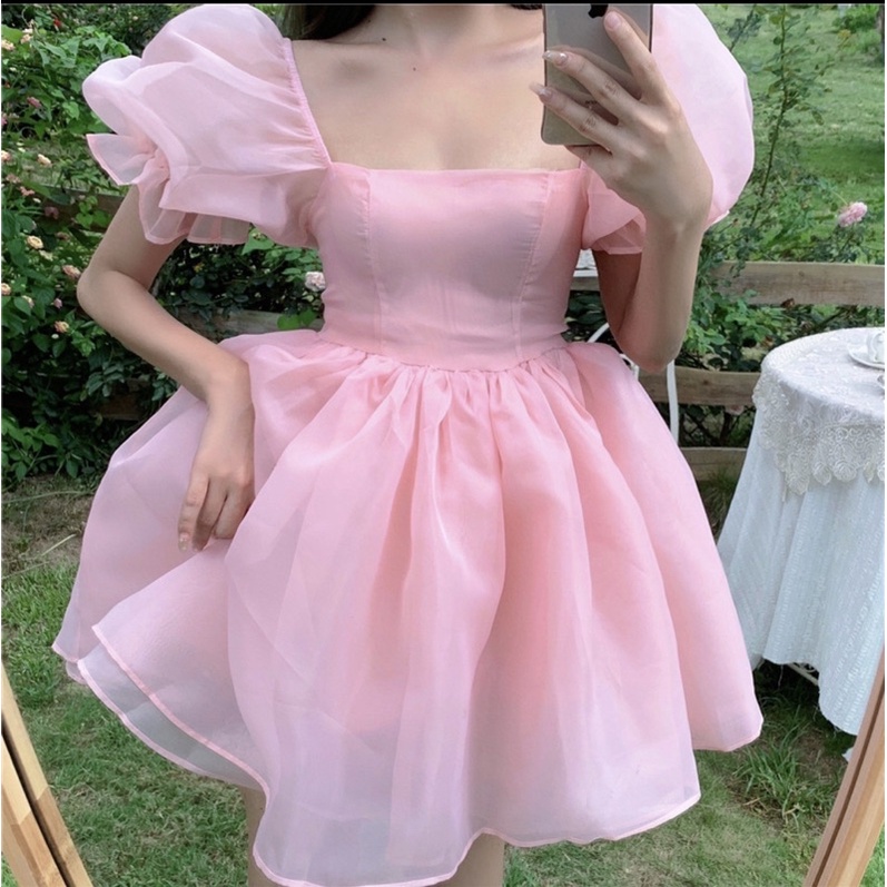 Đầm nữ babydoll nàng thơ vải voan AK1398