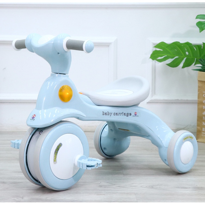 Xe Đạp Ba Bánh Cho Trẻ Em, Xe 3 Bánh Có Thanh Đẩy Phía Sau Xe Cho Phụ Huynh, Có Nhạc Dành Cho Bé Từ 2-6 Tuổi