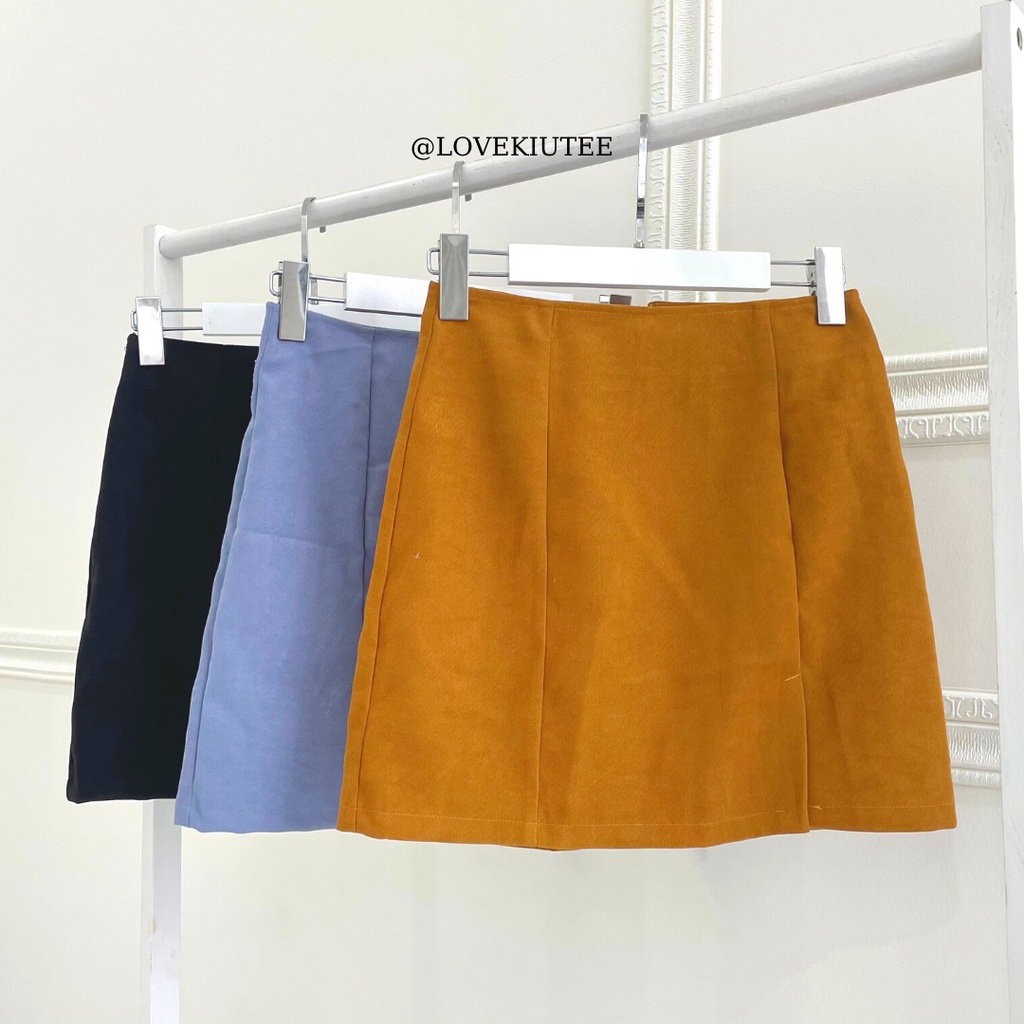 Chân váy nhung gân Bad Habits Mini Skirt LOVEKIUTEE