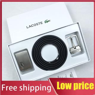 Lacoste belts Bộ dây thắt lưng hai đầu nút 120 cm thời trang dành cho nam