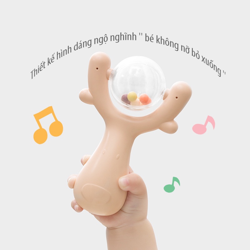 Bộ Xúc Xắc Gặm Nướu Silicon Cầm Tay An Toàn Cho Bé 6, 8, 10 Chi Tiết  GN011