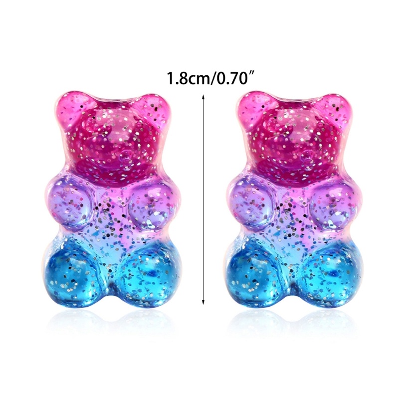 Khuyên Tai Hình Gấu Gummy Hoạt Hình Dễ Thương