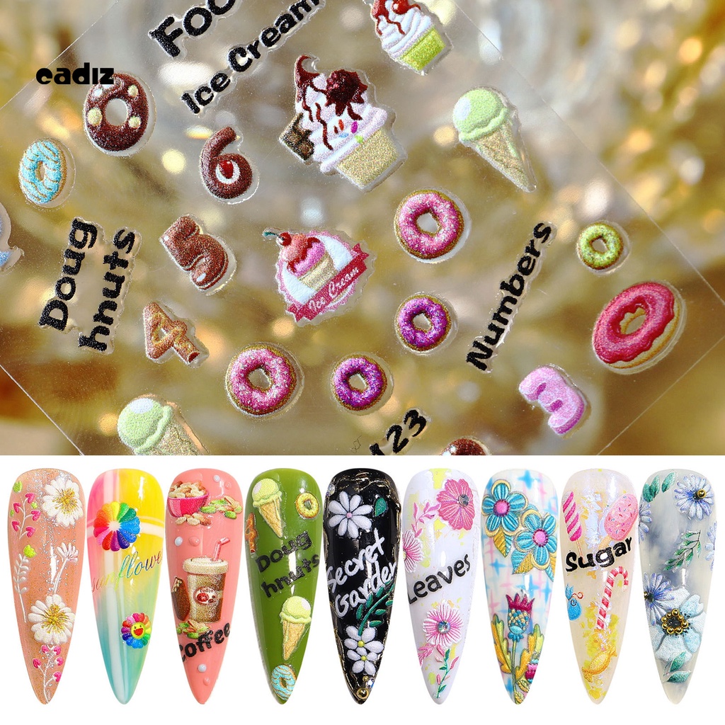 [Hàng mới về] Miếng dán trang trí móng tay siêu mỏng chủ đề giáng sinh diy