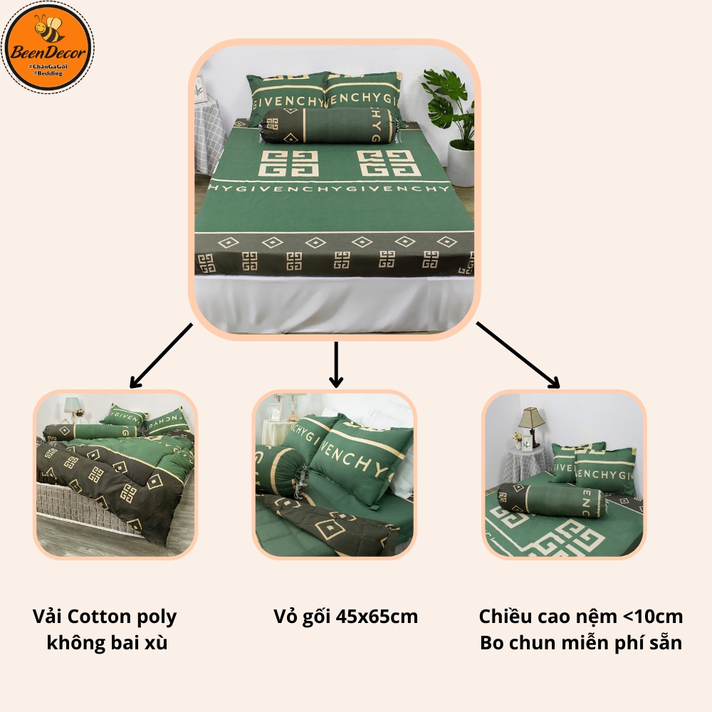 Bộ Ga Gối Poly Ga trải giường | Bộ Drap giường - Nhiều họa tiết lựa chọn (Chát để chọn thêm mẫu nha !!)