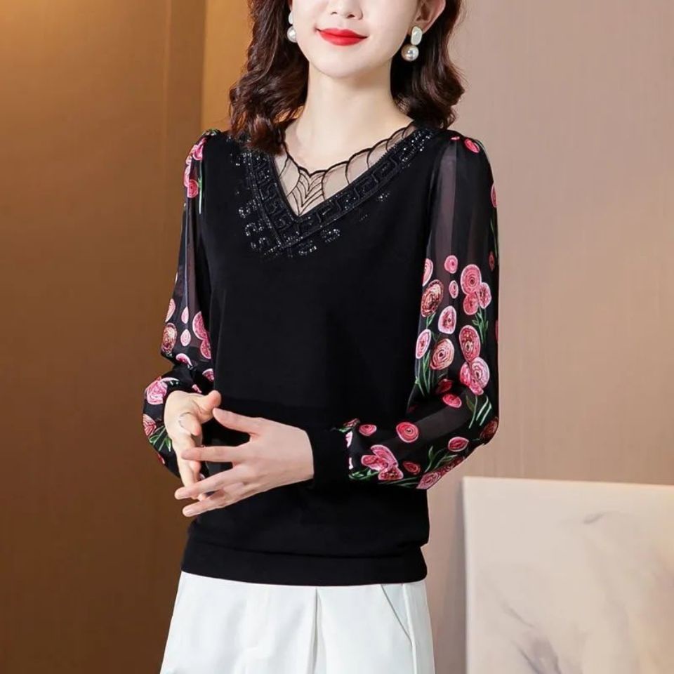 Áo Sơ Mi Tay Dài Thời Trang Dành Cho Phụ Nữ Trung Niên