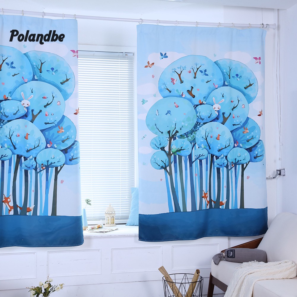 Rèm Cửa Sổ Che Nắng Họa Tiết Hoạt Hình Cho Phòng Ngủ Của Bé