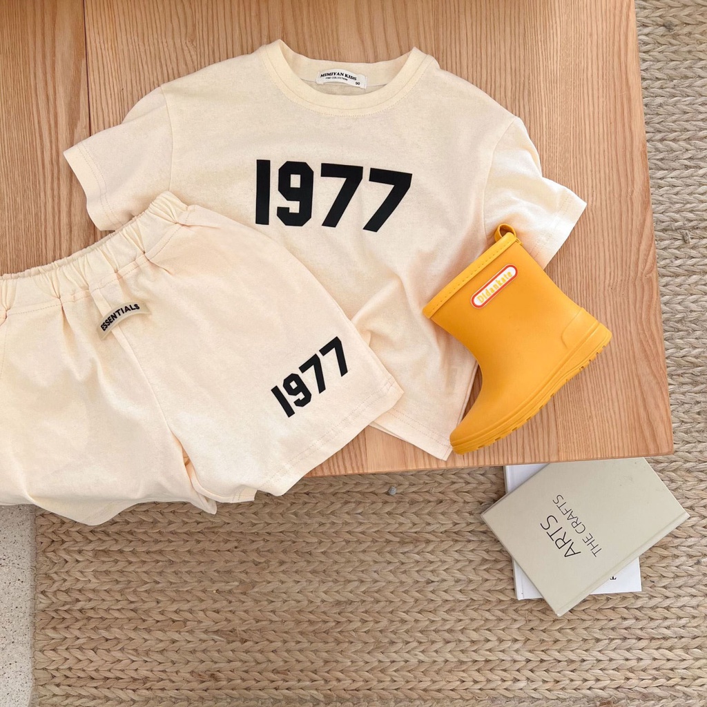 Bộ Áo Thun Cotton Ngắn Tay In Kỹ Thuật Số + Quần Short Thể Thao Mùa Hè Hàn Quốc Mới Cho Bé Trai
