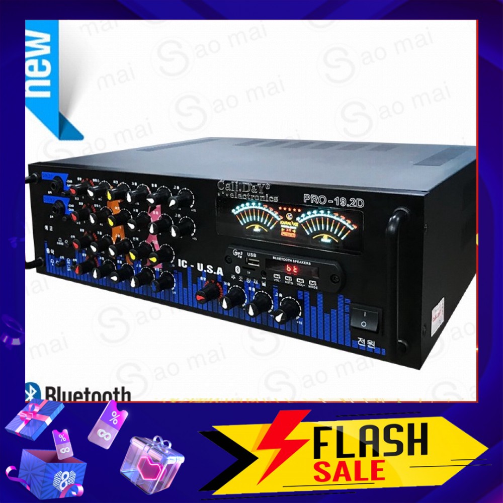 Ampli karaoke Amply nghe nhạc gia đình BLUETOOTH Cali.D&Y PRO-19.2D