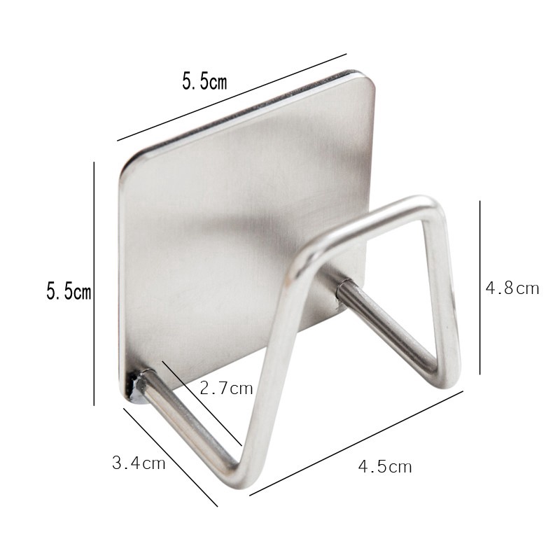 Giá Đỡ Bọt Biển / Miếng Rửa Chén / Đồ Dùng Nhà Bếp Bằng Thép Không Gỉ Tiện Dụng