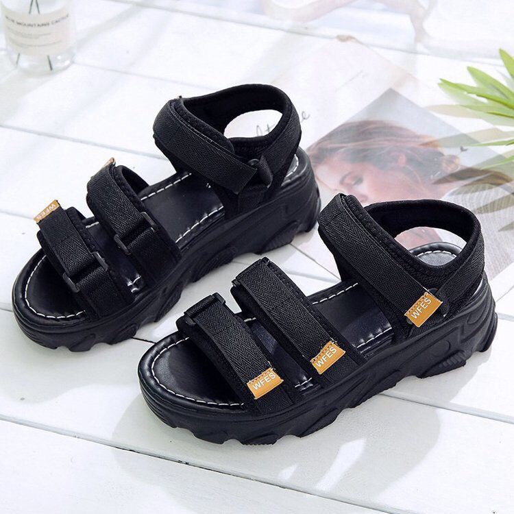 Sandal nữ phong cách đơn giản đế cao su bền đẹp h98