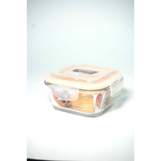 Hộp thủy tinh vuông happy cook hcg-052s 520ml