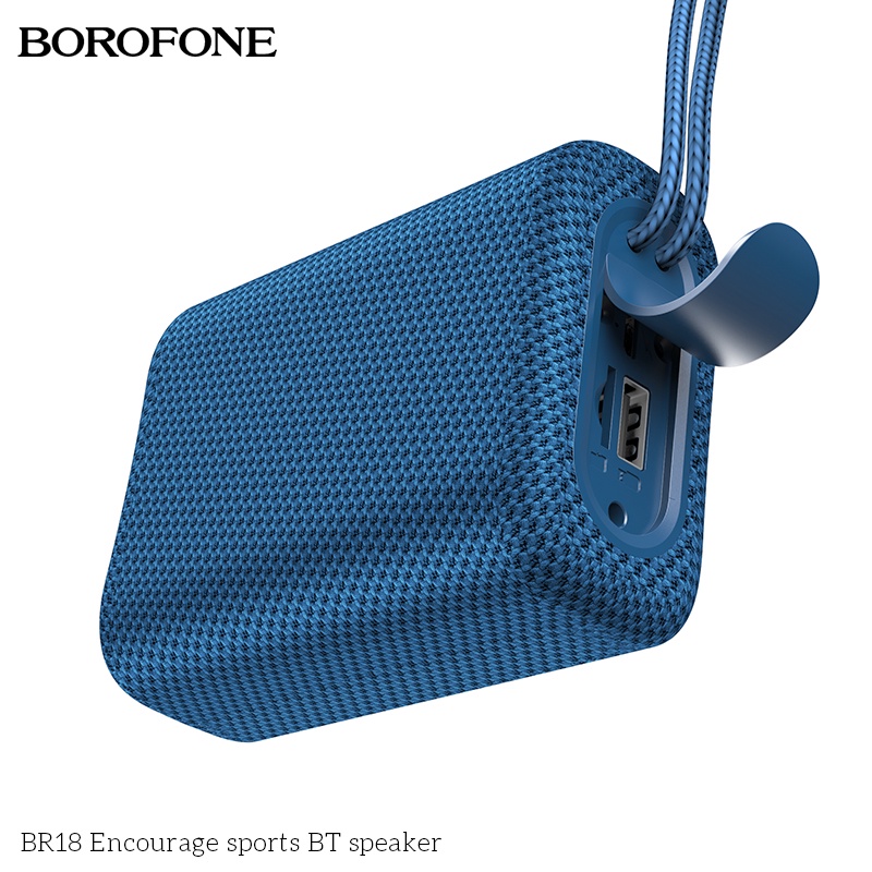 Loa Bluetooth BOROFONE BR18 nhỏ gọn, Bass mạnh mẽ, to rõ, hỗ trợ di động không dây v5.1 - Chính hãng