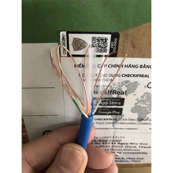 Dây cáp mạng lan cat6 Commscope AMP 1427254-6 cuộn 305m