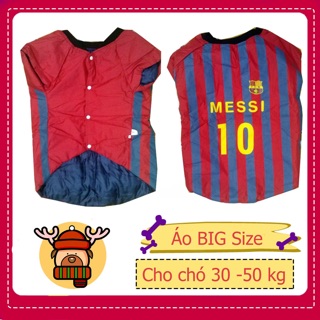 Áo phao 3 lớp Messi cho chó lớn