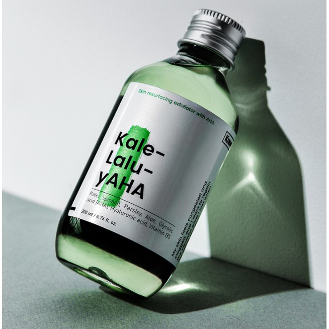 Nước hoa hồng tẩy da chết chăm sóc da Krave Beauty Kale-lalu-Yaha toner