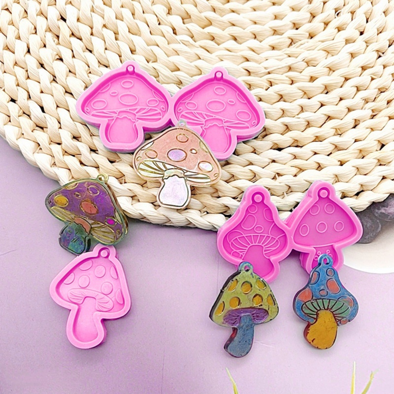 Set 2 Khuôn Nhựa Làm Bông Tai DIY