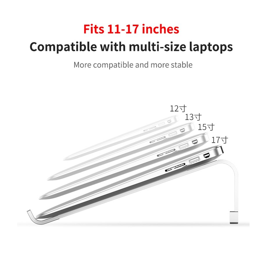 Giá đỡ laptop GOOJODOQ tản nhiệt làm mát cho Macbook 11-17inch