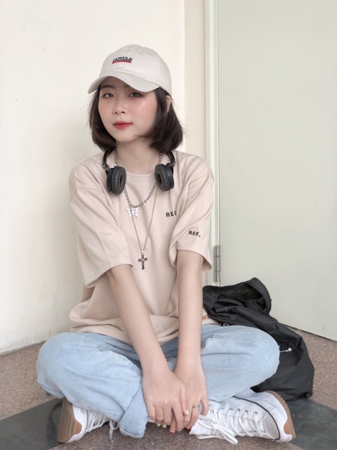 [Mã FASHIONXANH94 giảm 10K đơn 50K] ÁO THUN BASIC THÊU REE 5 MÀU