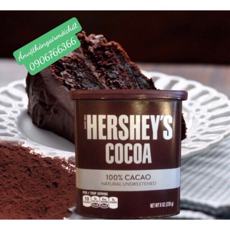 Ca Cao Đắng Hershey's Nguyên Chất Hộp 226g