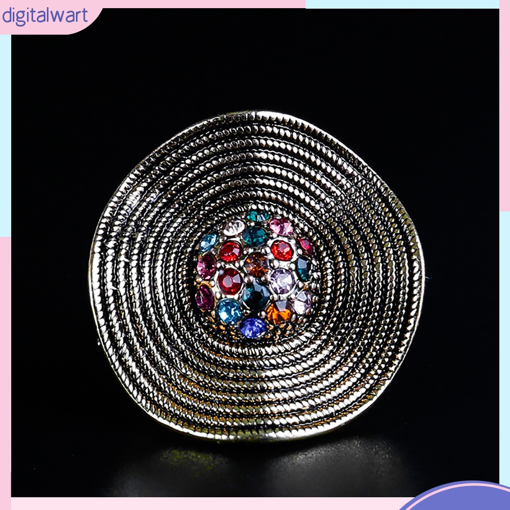 Nhẫn mặt to đính đá kiểu dáng cá tính, độc đáo cho nữ