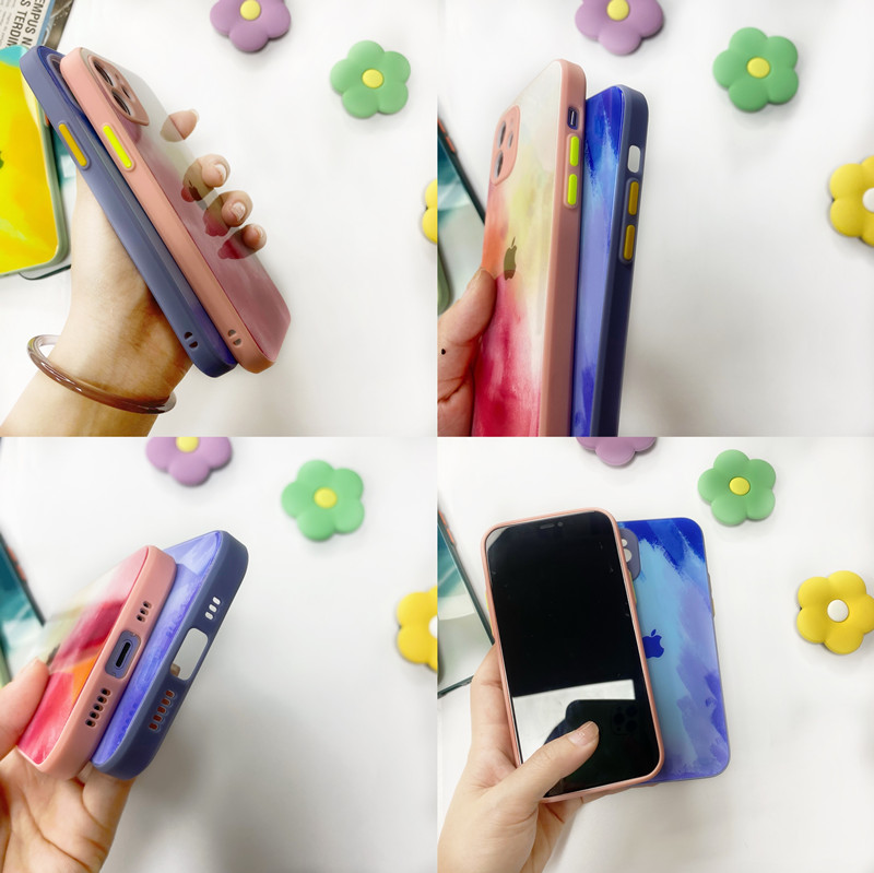 Ốp Lưng Mặt Kính Chống Rơi Cho Iphone 7 8 7 8plus X Xs Xr Xsmax 11 11pro 11 Pro Max 12 12promax Plus | BigBuy360 - bigbuy360.vn