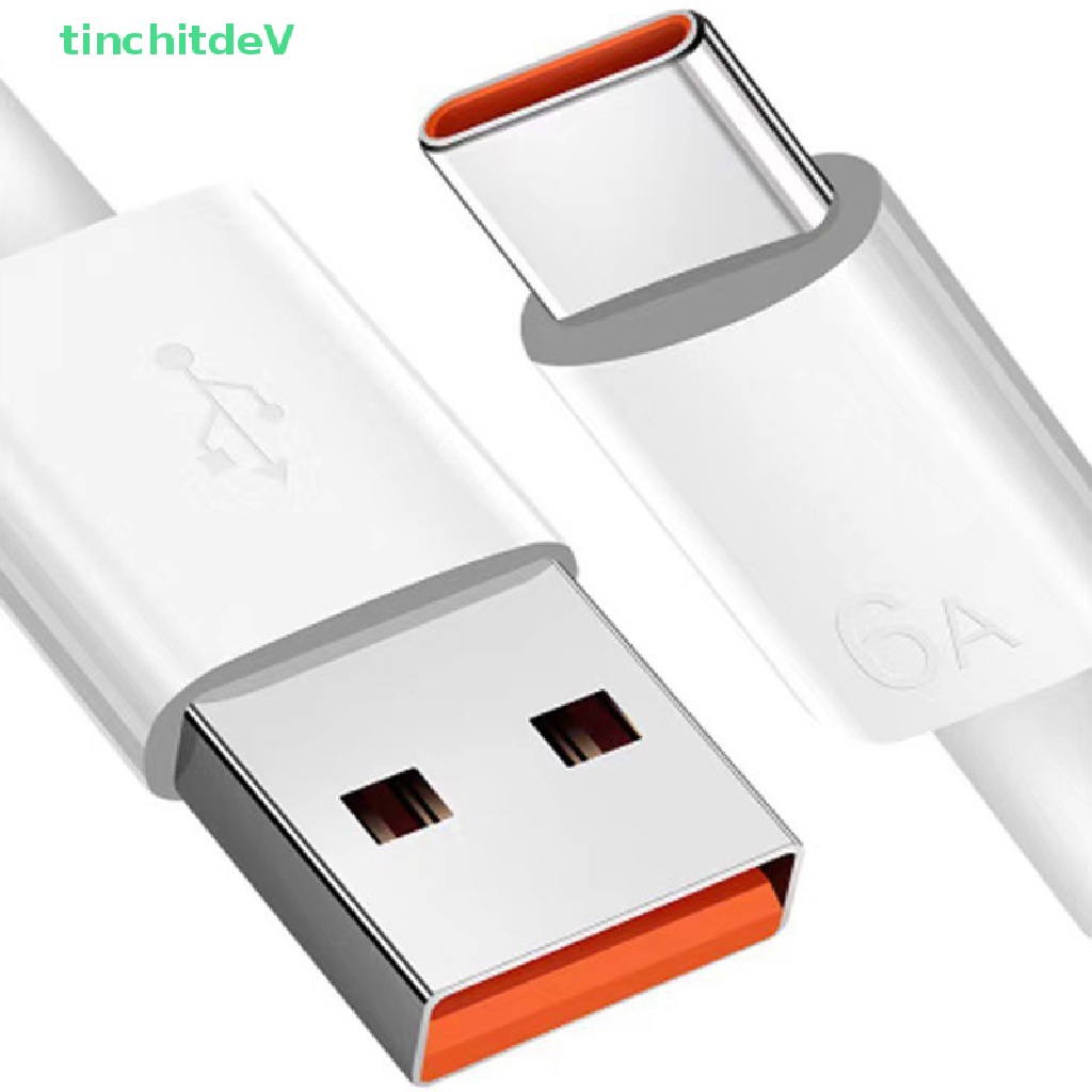 Dây Cáp Sạc Nhanh USB Type-c 2M 6A 66W Cho xiaomi Samsung Huawei