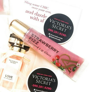 (1) Son bóng cao cấp Strawberry Fizz hương dâu, Lip Gloss - Hàng nhập Victoria's Secret USA