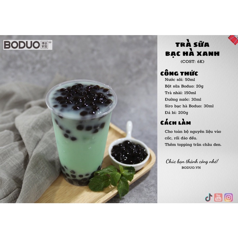 siro boduo bạc hà 2lit
