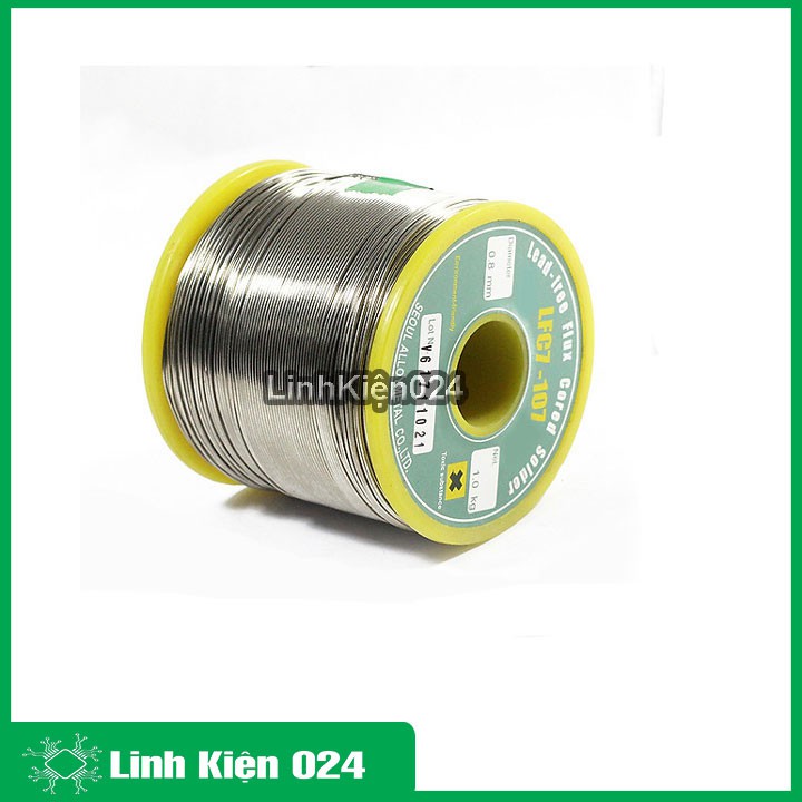 Thiếc hàn không chì hàn quốc LFC7-107 đường kính 0.8mm cuộn 1kg