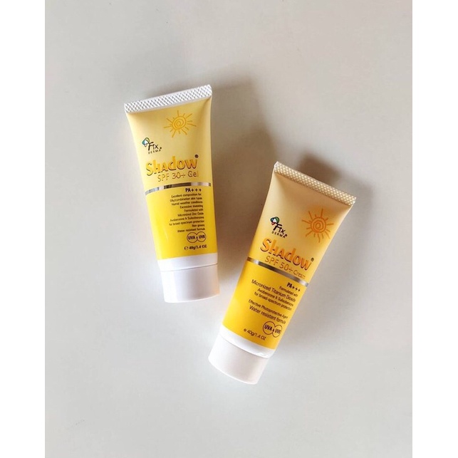 Kem chống nắng Fixderma Shadow SPF 30+ và SPF 50+ (Gel/Cream)