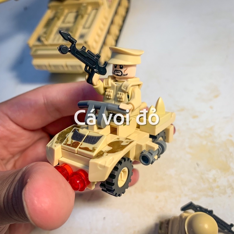 Bộ xếp hình xe tăng-Bộ lớn 524 chi tiết-siêu to khổng lồ 90014.