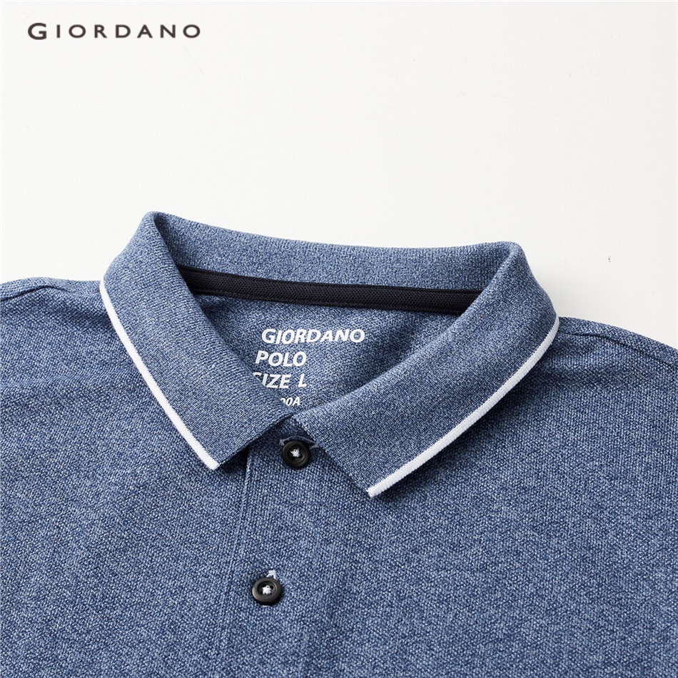[ Mã 12FASHIONSALE1 giảm 10K đơn 50K ] Áo thun polo GIORDANO 01011425 tay ngắn thời trang cho nam | BigBuy360 - bigbuy360.vn