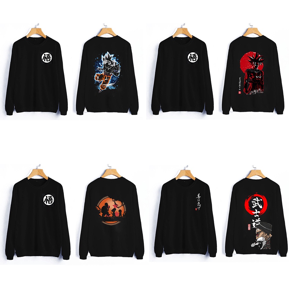 Áo Anime Bảy viên ngọc rồng - BST áo sweater DRAGON BALL in hình goku - vegeta - quy lão tiên sinh cực ngầu giá rẻ